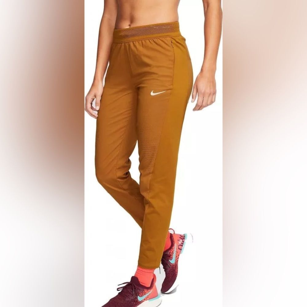 Women’s Sz M Nike Swift Running Pant Gold Mustard